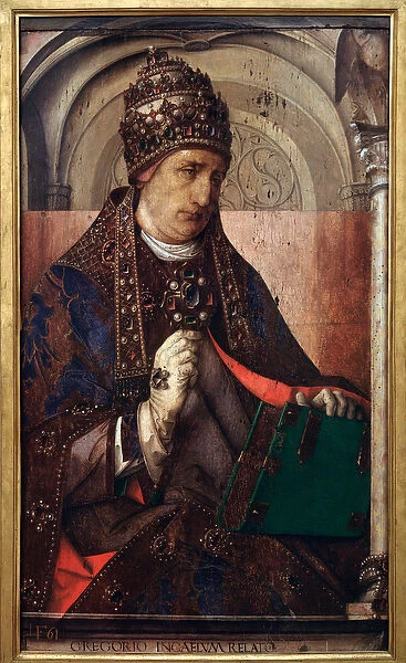 Series of portraits of illustrious men: portrait of Pope Gregory I