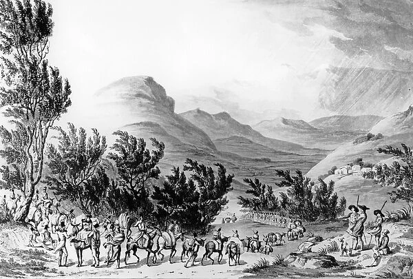 Serra de Estrella or de Neve, the March of Baggage Following the Army, May 16th 1811