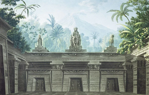 Set design for Act I Scene xv of The Magic Flute by Wolfgang Amadeus Mozart