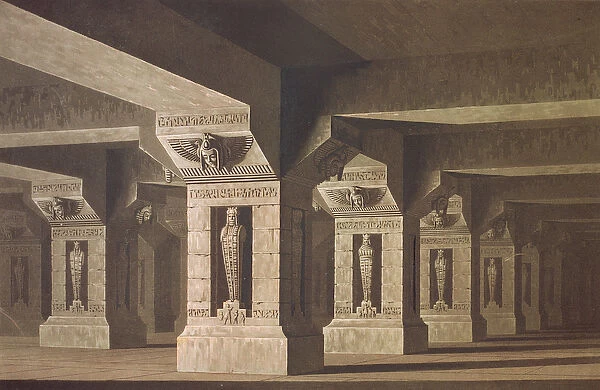 Set design for Act II Scene xx of The Magic Flute by Wolfgang Amadeus Mozart