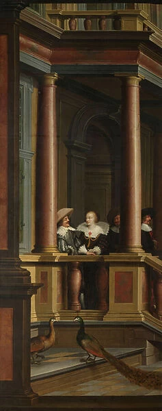 A Seven-Part Decorative Sequence: The Outdoor Staircase, 1630-32 (oil on canvas)