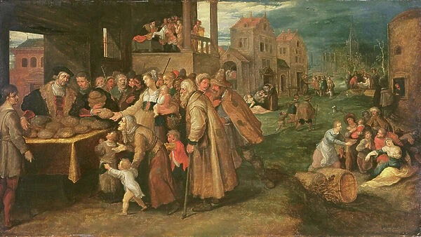 The Seven Works of Mercy, c. 1606-16 (oil on panel)