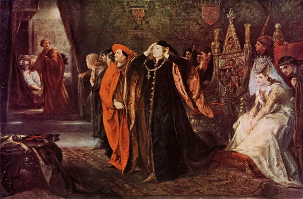Shakespeare: The Death of Gloucester, King Henry VI, Part II, Act III, Scene 2 (colour litho)