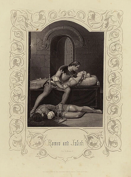 Shakespeare: Romeo and Juliet, Act 5, Scene 3 (engraving)
