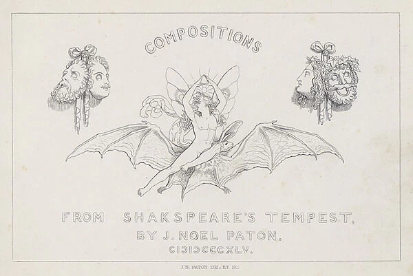 Shakespeares The Tempest (engraving)