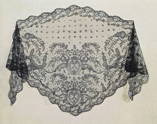 Shawl, Puy Workshop, c. 1850 (lace)