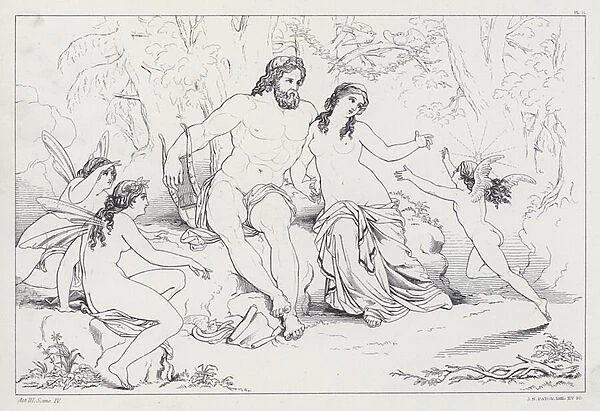 Shelleys Prometheus Unbound, Act III, Scene 4 (engraving)