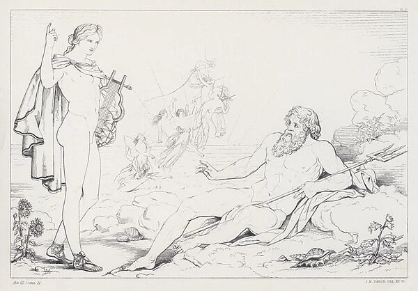Shelleys Prometheus Unbound, Act III, Scene 2 (engraving)