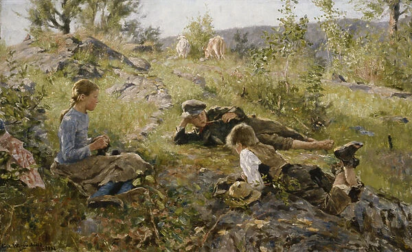 Shepherd, 1882 (oil on canvas)