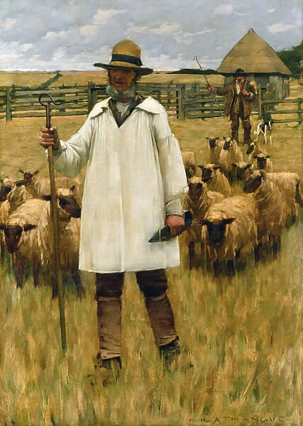 The Shepherd (oil on canvas)