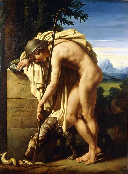 A Shepherd Weeping on a Tomb Erected to a Gnat, 1808 (oil on canvas)