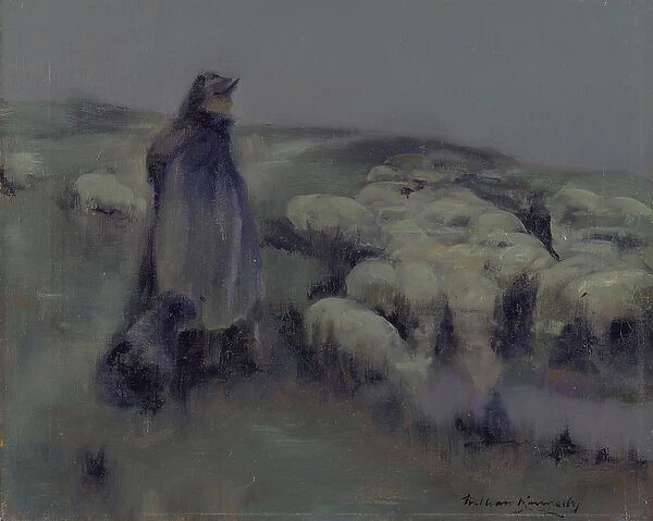 A Shepherdess, c. 1890-95 (oil on canvas)