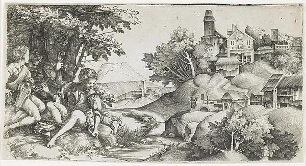 Shepherds in a Landscape, c. 1517-1518