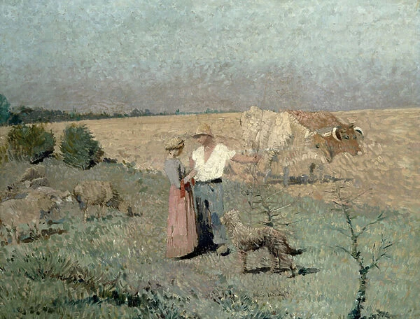 The Shepherds (oil on canvas)