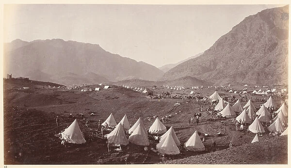 Shergai Heights looking towards Ali Musjid, 1878 circa (b  /  w photo)
