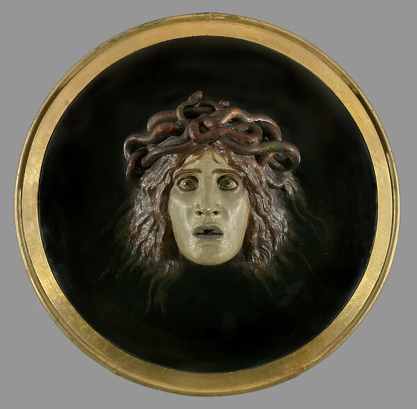 Shield with the face of Meduse, 1897 (relief in wallpaper mache dim 0, 61)