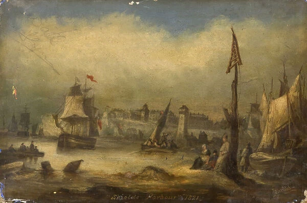 Shields Harbour 1821 (oil on board)
