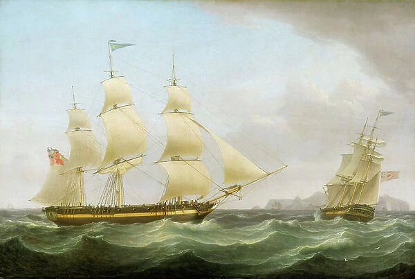The ship Phoenix, late 18th century - early 19th century (oil on canvas)
