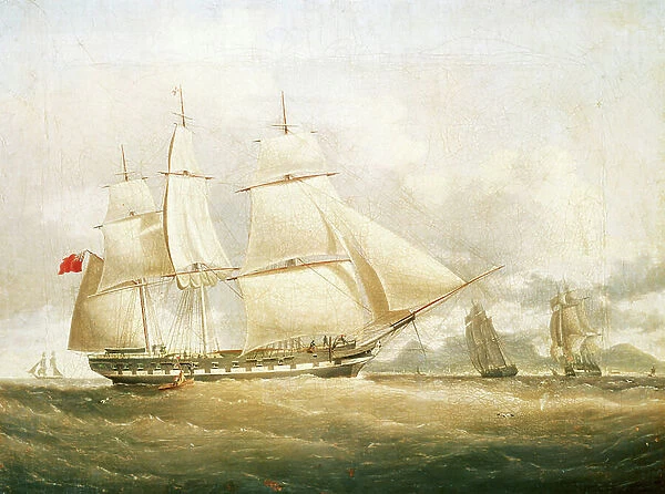 The ship Sir Edward Paget (1822), Late 18th century - Mid 19th century (oil painting)