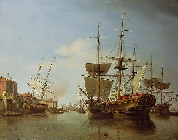 Shipping on the Thames at Rotherhithe, c. 1753 (oil on canvas)