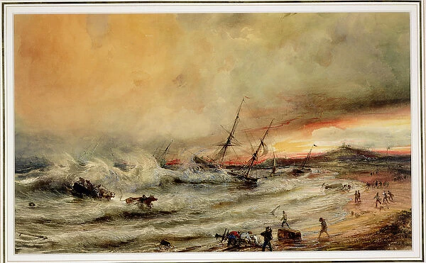 The Shipwreck, 1832 (w  /  c on paper)