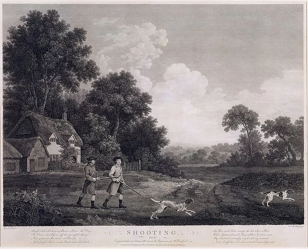 Shooting, plate 2, engraved by William Woollett (1735-85) 1770 (fifth state engraving