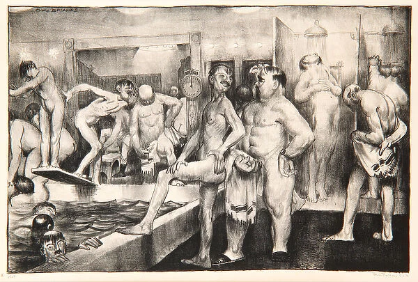 The Shower-Bath, 1917 (litho)