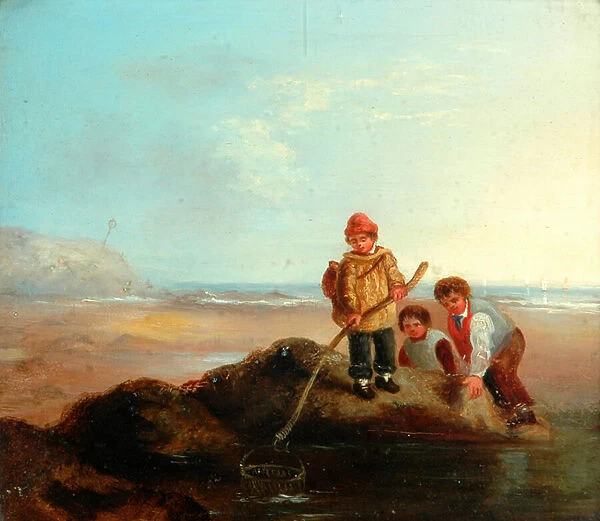The Shrimpers (oil on panel)