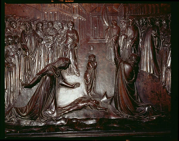 The Shrine of St. Zenobius, detail of the dead child, c
