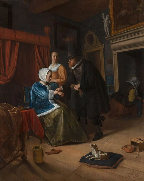 The Sick Girl, c. 1660 (oil on panel)
