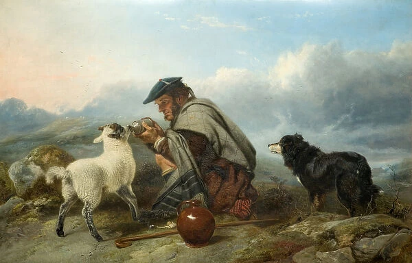 The Sick Lamb, 1853 (oil on canvas)