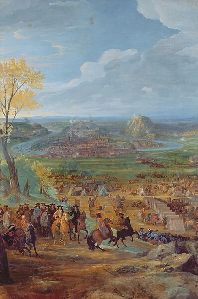 The Siege of Besancon in 1674 by the army of Louis XIV (oil on canvas)