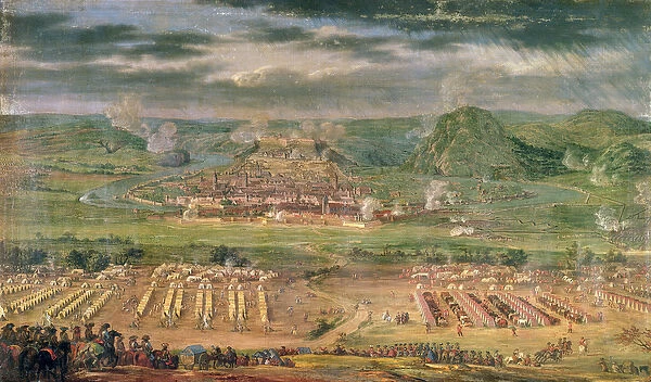 The Siege of Besancon in May 1674 (oil on canvas)