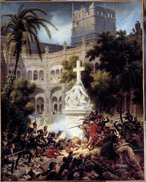 Siege and capture of Zaragoza (Zaragoza): assault of the monastery of San Engracia