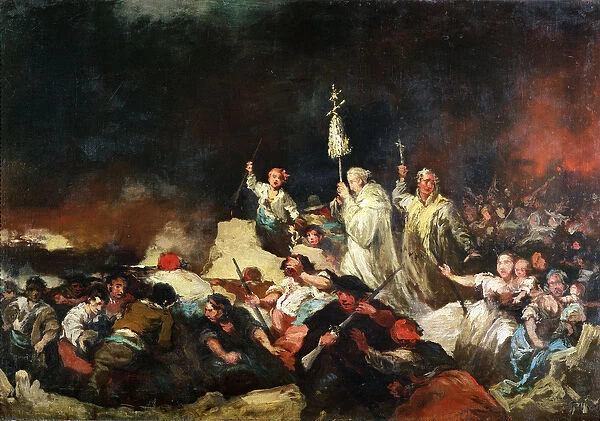 The Siege of Saragossa (oil on canvas)