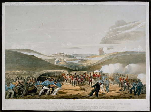 Siege of Sevastopol from the 32 Pounder Battery above the Left Attack Picquet House