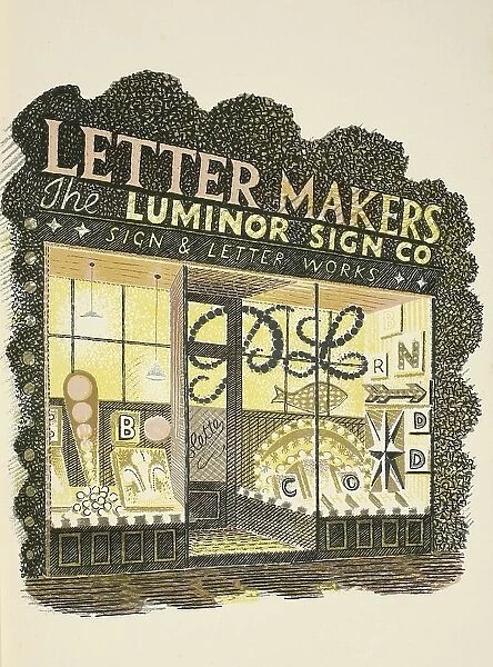 Sign Maker, illustration from High Street by J. M