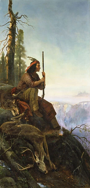 The Signal Fire, 1880 (oil on canvas)
