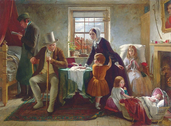 The Silence of Pure Innocence Persuades, where Speaking Fails, 1855 (oil on canvas)