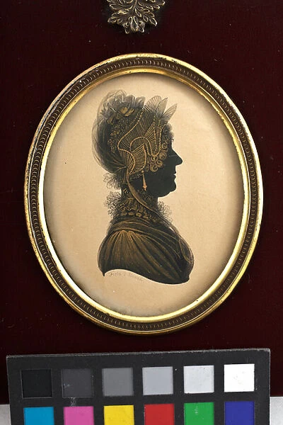 Silhouette: Unknown Lady by John Field, after 1833 (ink on card)