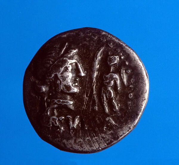 Silver coin with the effigy of the Roman politician Lucius Cornelius Sulla