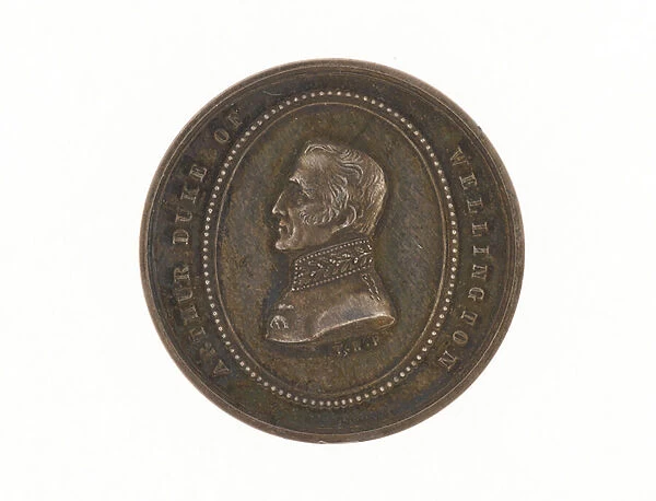 Silver medal commemorating the death of the Duke of Wellington, 1852 (metal)