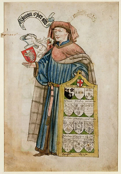 Simon Eyre in the Robes of a City of London Alderman, c. 1450 (w  /  c on paper)