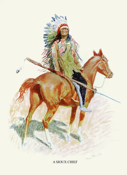 Framed Print : A Sioux Chief