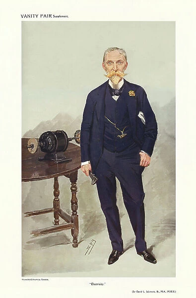 Sir David Lionel Goldsmid-Stern-Salomons - portrait standing