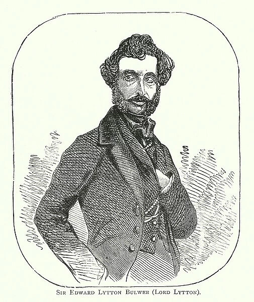 Sir Edward Lytton Bulwer, Lord Lytton (engraving)
