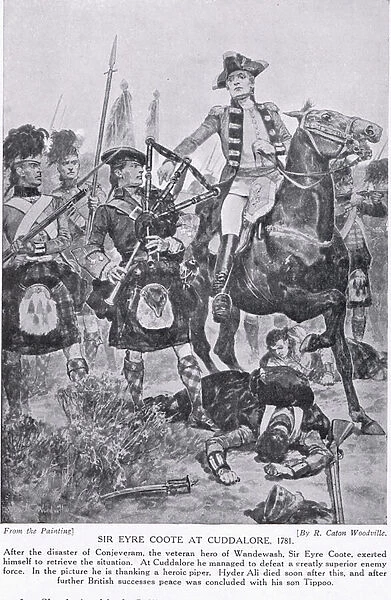 Sir Eyre Coote at Cuddalore, illustration from Hutchinson