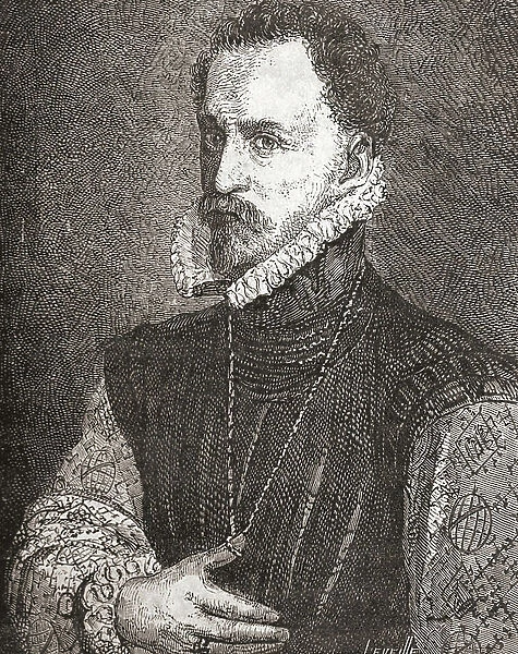 Sir Henry Lee, 1533 -1611, of Ditchley, 1863 (litho)
