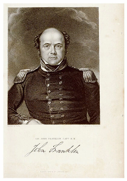 Sir John Franklin Capt. R.N. John Franklin, 1840 (engraving)