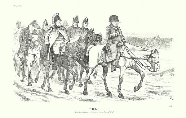 Sir John Tenniel cartoon: '1886' (engraving)